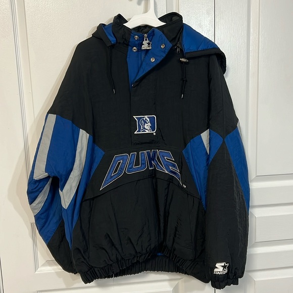 Vintage 90s Starter Half zip Duke Jacket Large - Picture 1 of 13